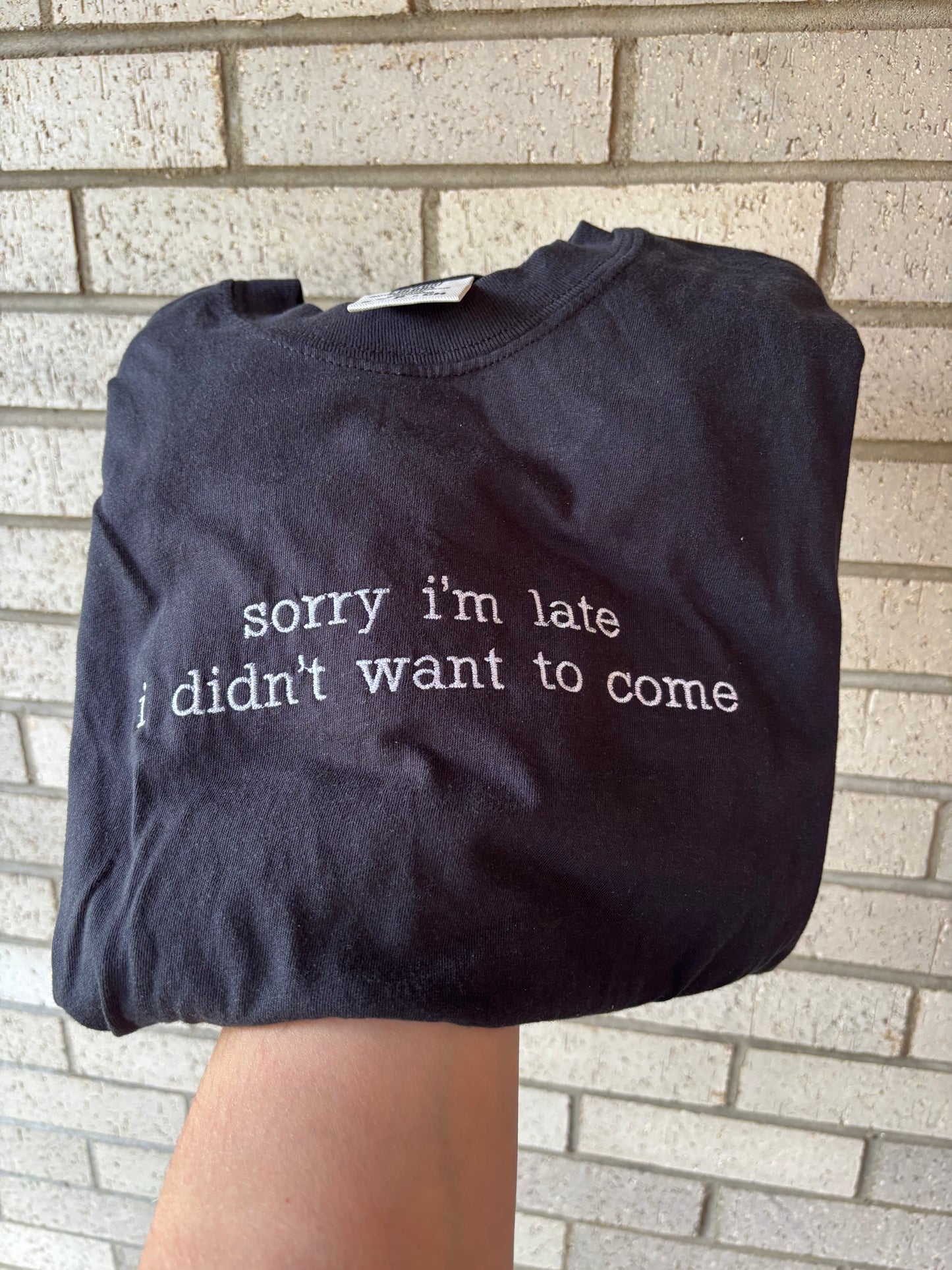 sorry I’m late I didn’t want to come