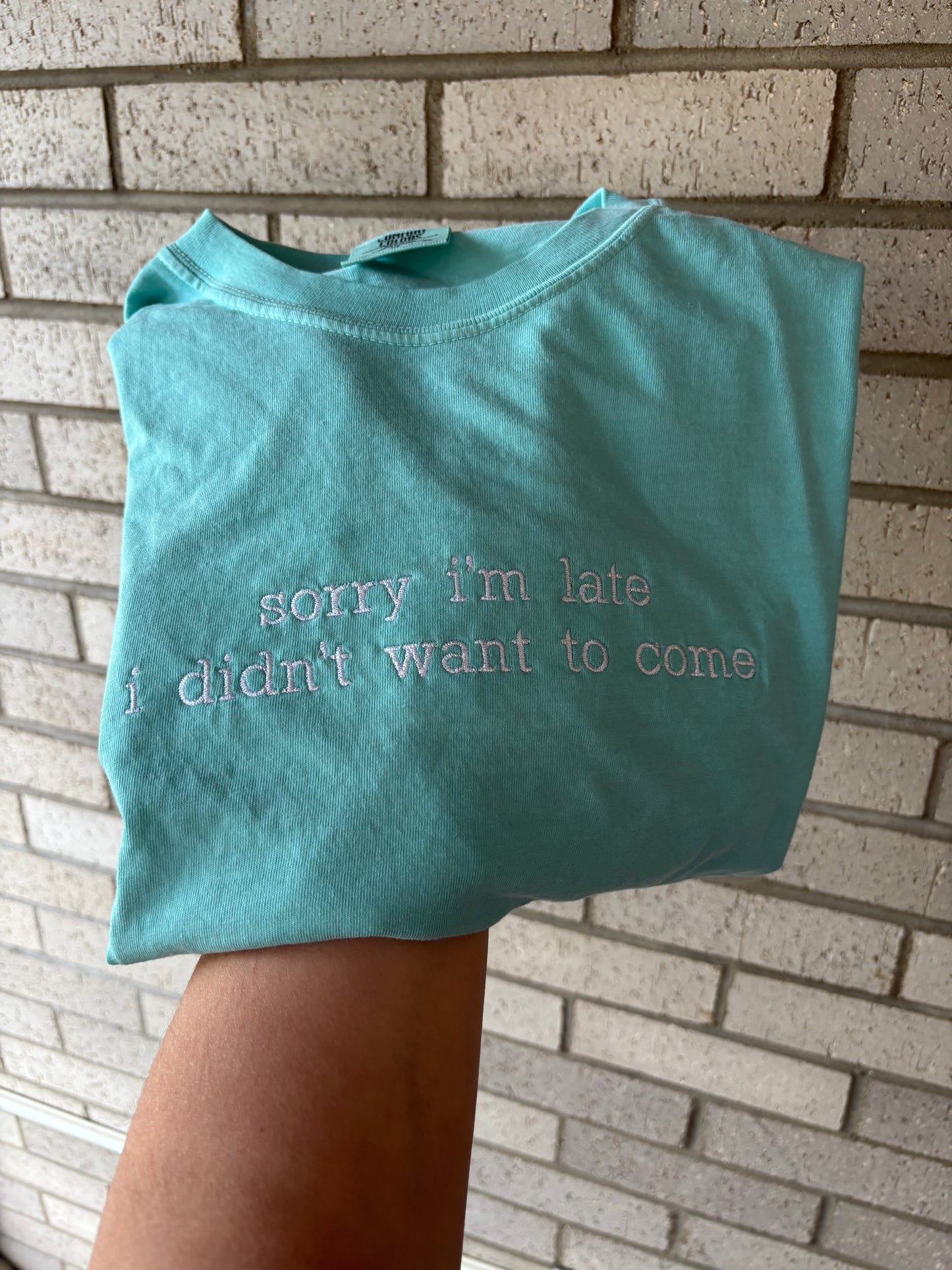 sorry I’m late I didn’t want to come