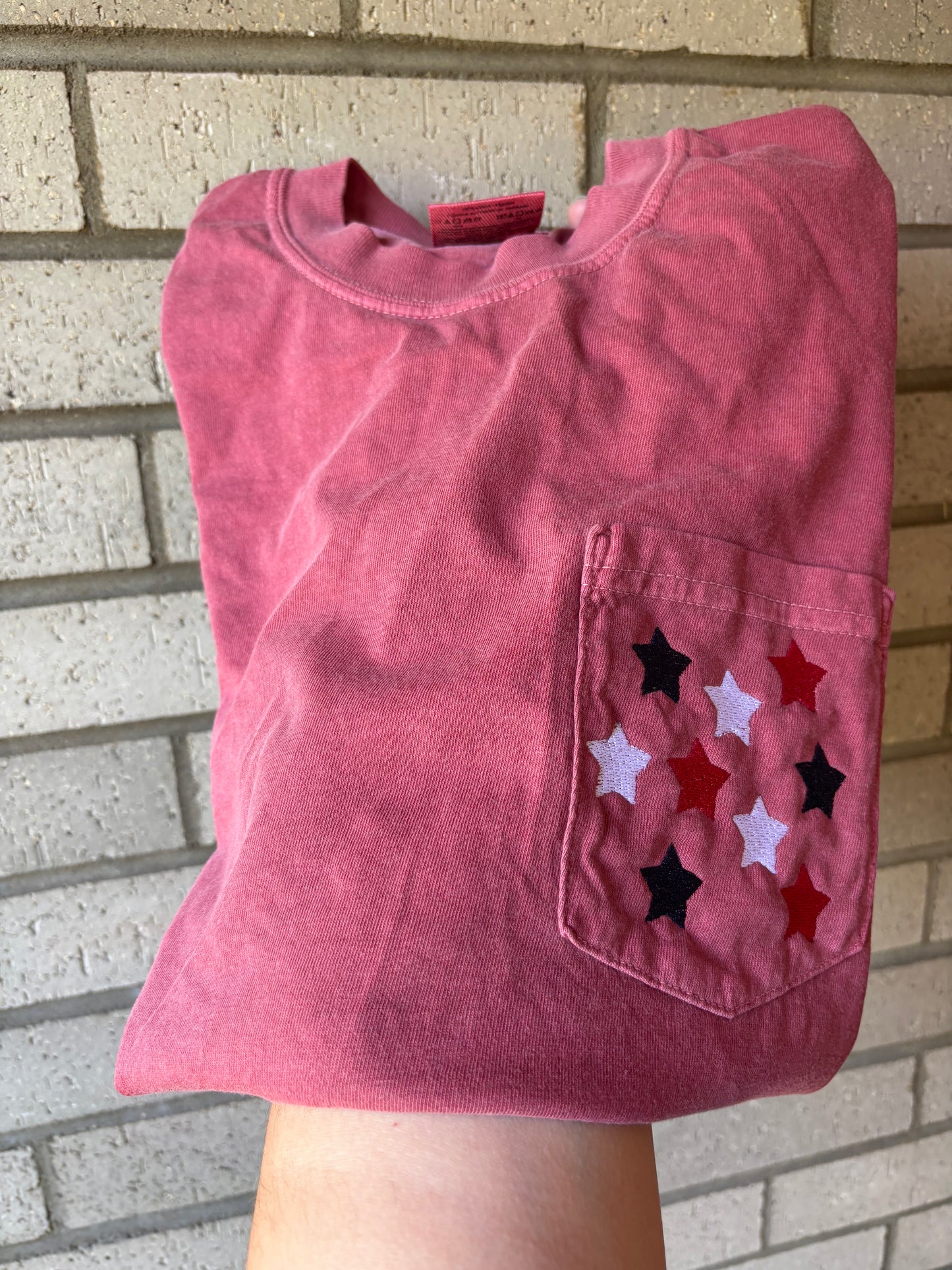Patriotic stars on a pocket!